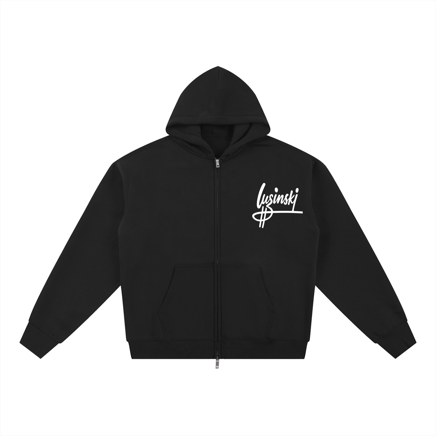 luzinski essential Fleece Zip-Through Hoodie