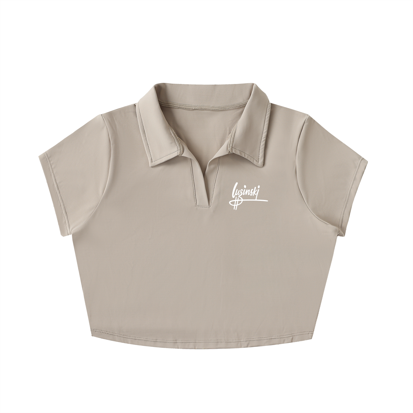 Luzinski Signature Collard Crop Top