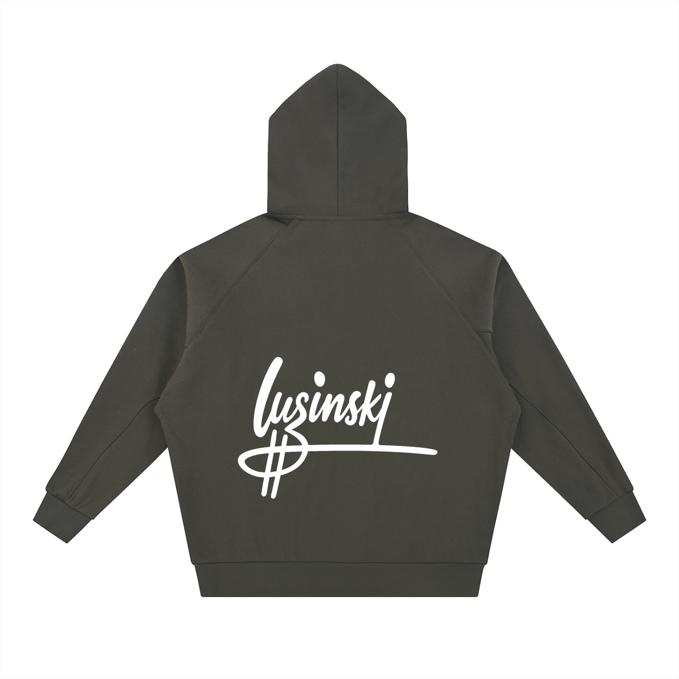 Dolman Sleeve Zip-Through Fleece Hoodie